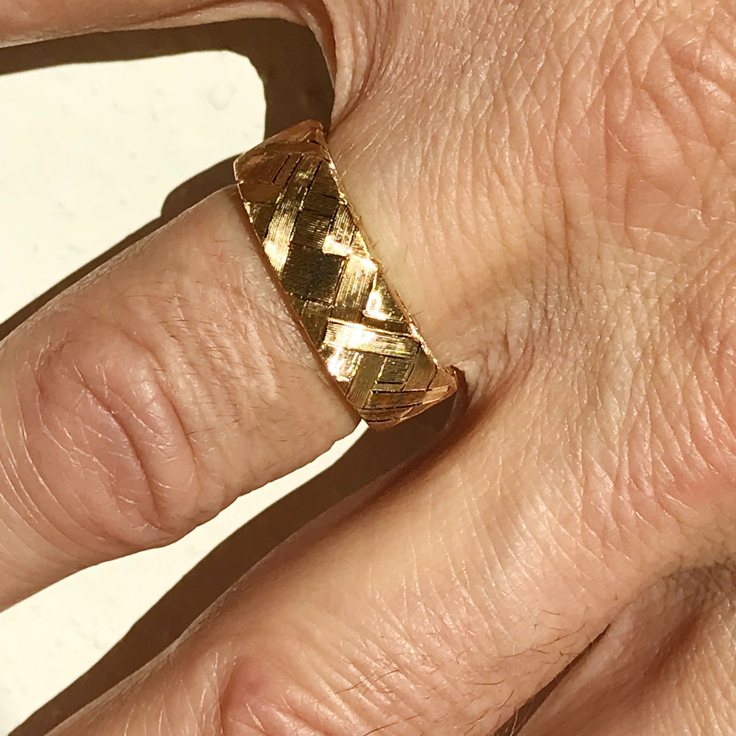 Hand Engraved yellow gold and Diamond Wedding Band — Your Most Trusted  Brand for Fine Jewelry & Custom Design in Yardley, PA